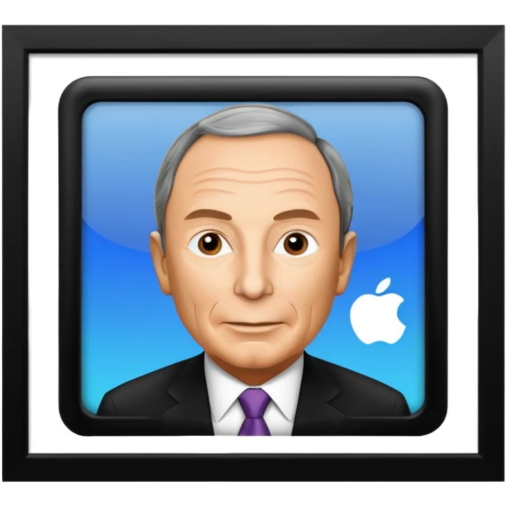 black bloomberg news emoji