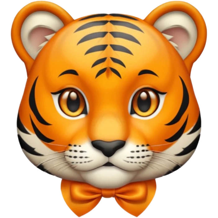 cute tiger wins medal emoji