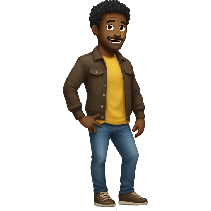 🙅🏻‍♂️ He is standing on his feet emoji
