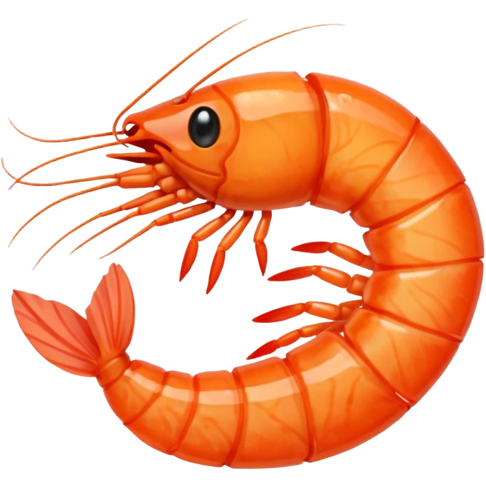Broken shrimp emoji