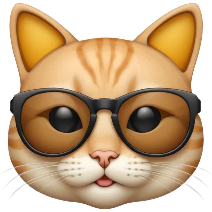 Cat with sunglasses emoji