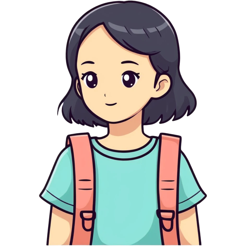 Girl looking emoji
