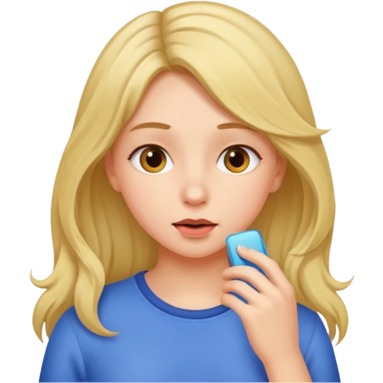 Nose sniffing girls hair emoji