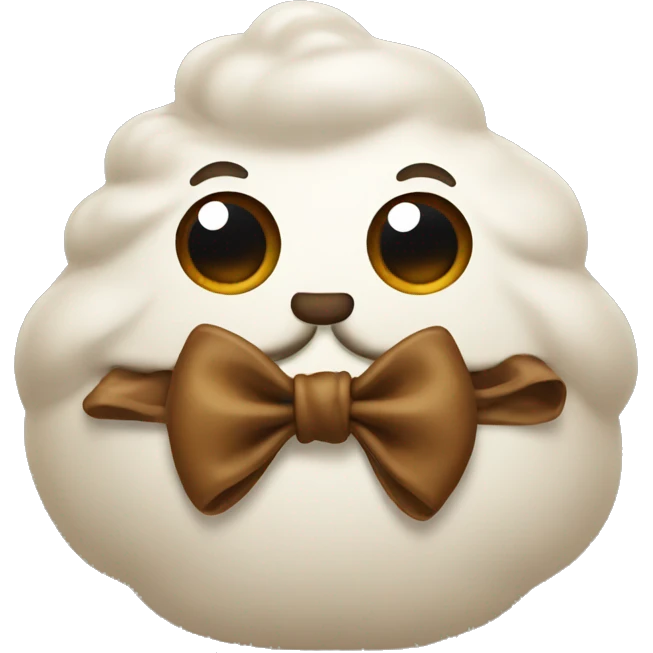 poo with bow emoji