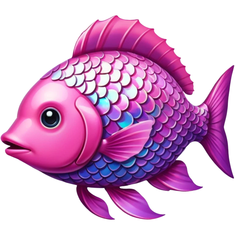 Pink fish emoji
