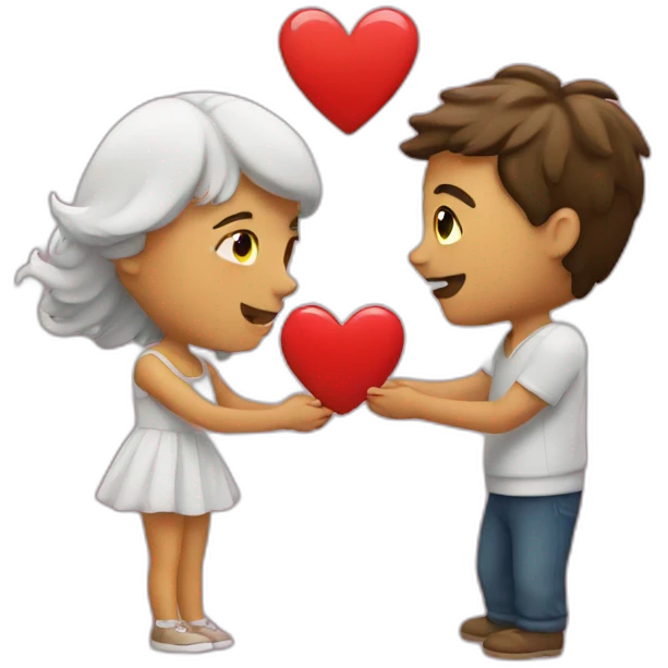 Lovers with heart  emoji