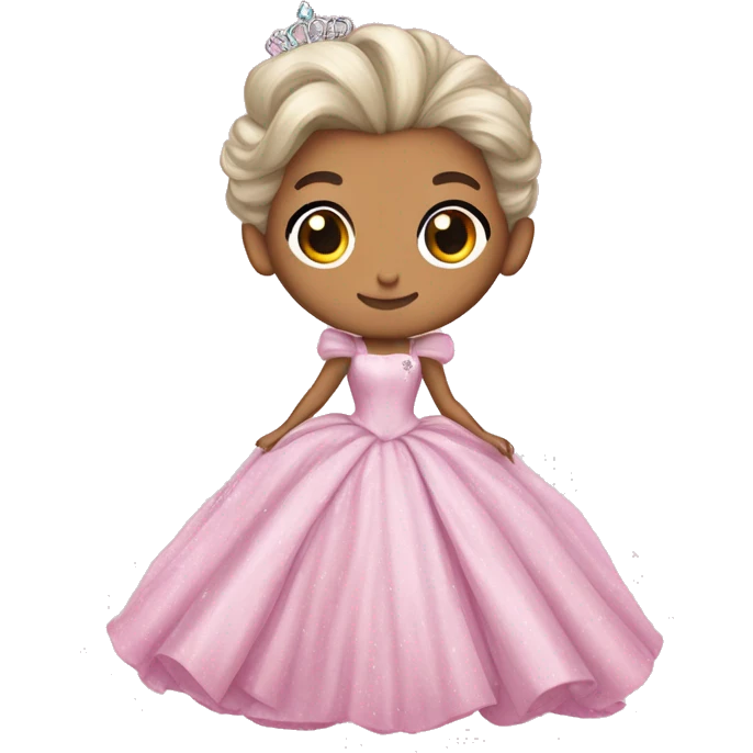 Ariana grande in glinda gown wicked pink emoji