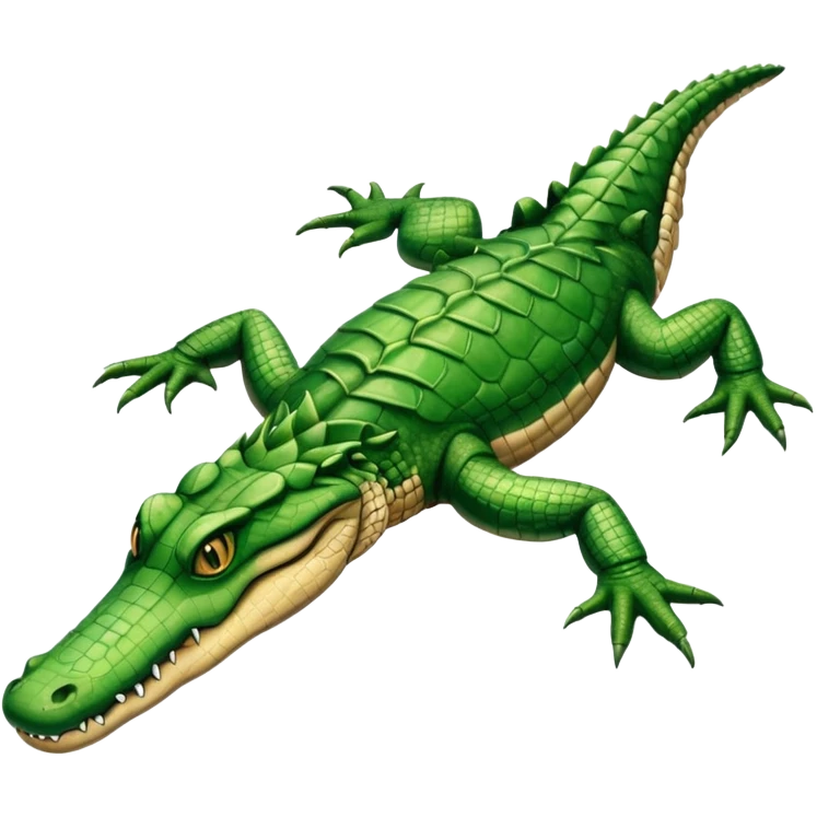 Dead alligator that flipped over on its back emoji