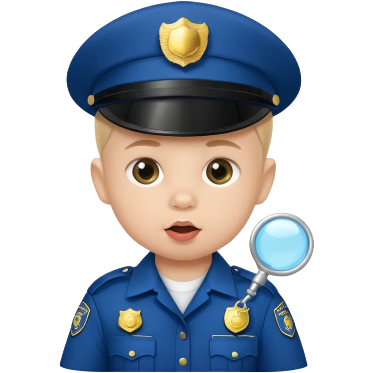baby police with teat  emoji
