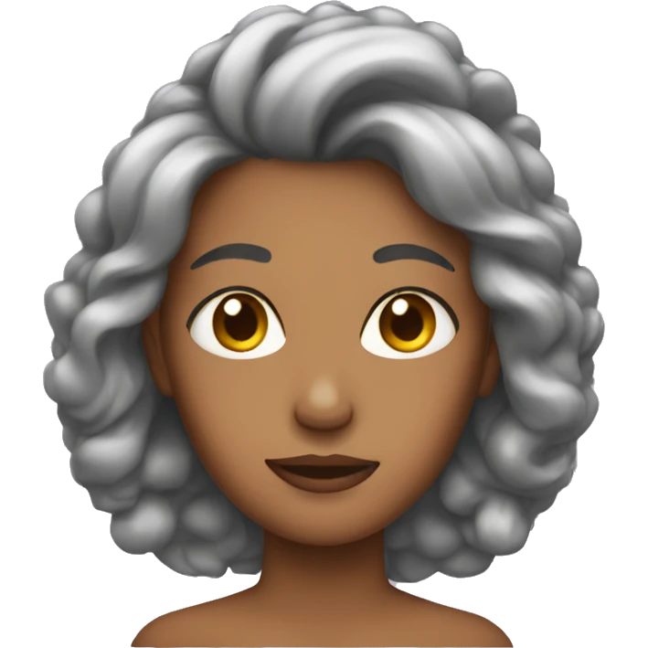 Woman with foils in her hair emoji