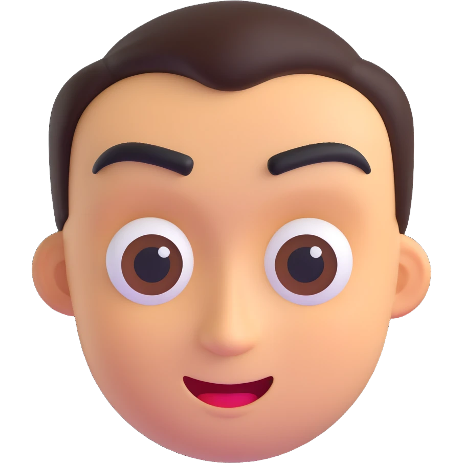 sigma male emoji, smirking, dark eyebrows, dangerous and handsome, tough demeanor emoji