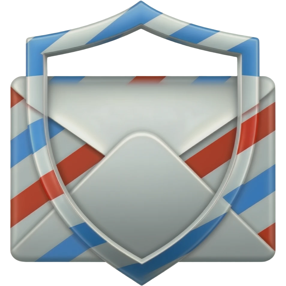 correo con escudo emoji
