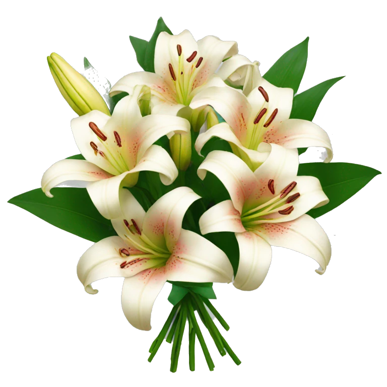 bouquet of lilies emoji