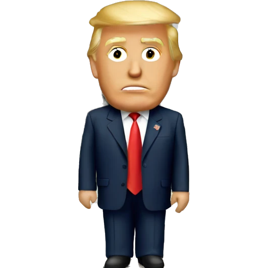 Trump in a White House emoji