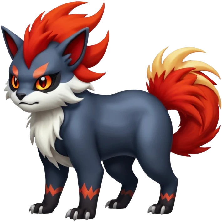 Absol-Torracat-Fakémon-hybrid-creature (full body)  emoji