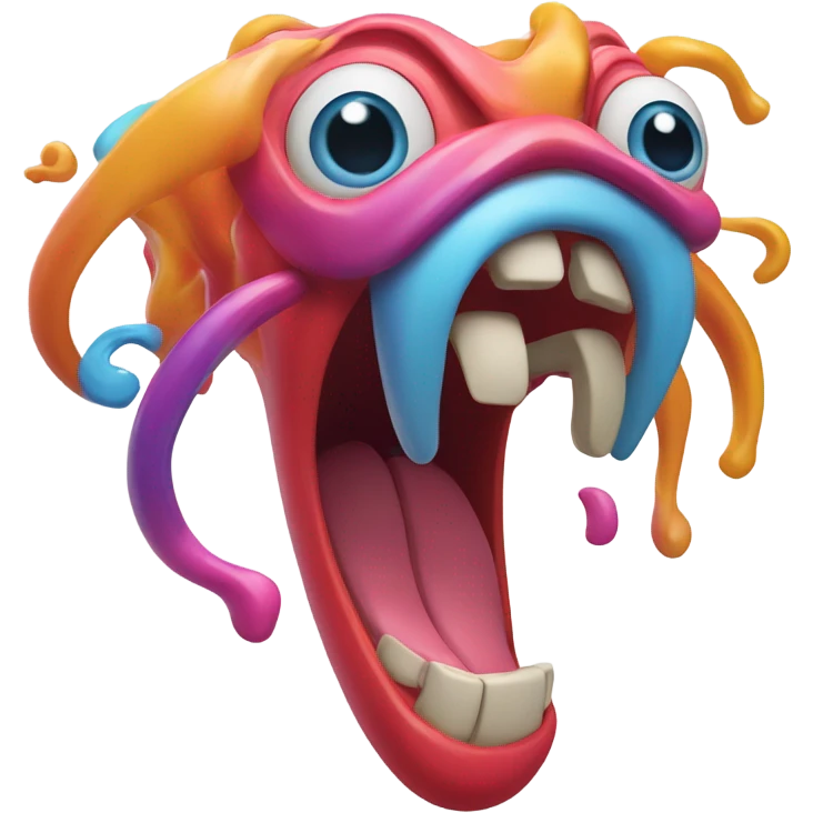 crazy shaking tounge emoji