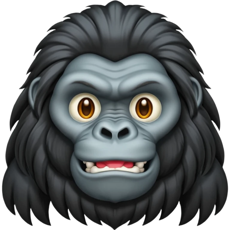 long haired gorilla emoji