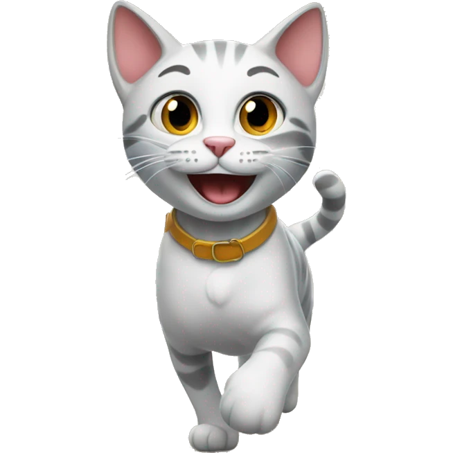 happy cat on a shopping spree emoji