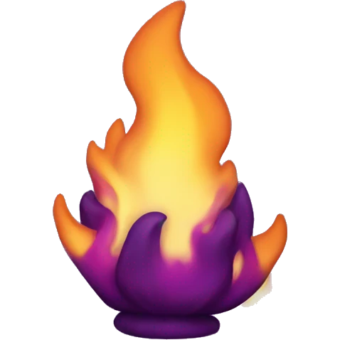 Purple Fire only purple emoji