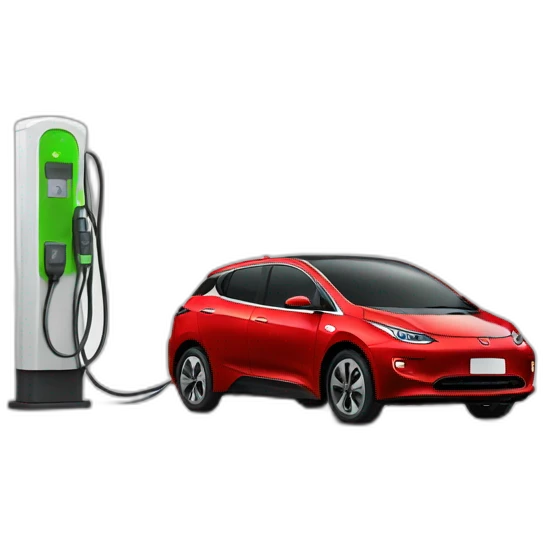 EV charging red emoji