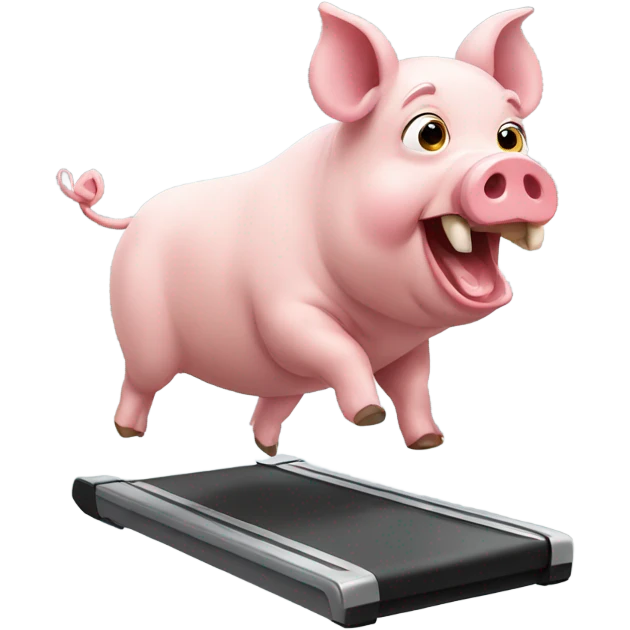 Pig exercising  emoji