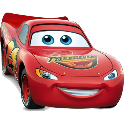 Disney cars lightning mcqueen in Christmas decorations emoji