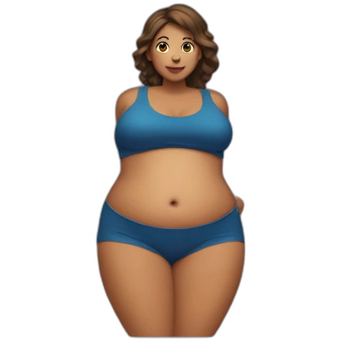 Woman Big belly emoji