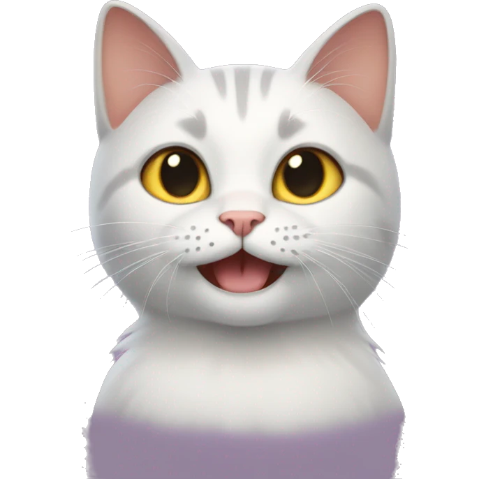 cat meowaing emoji