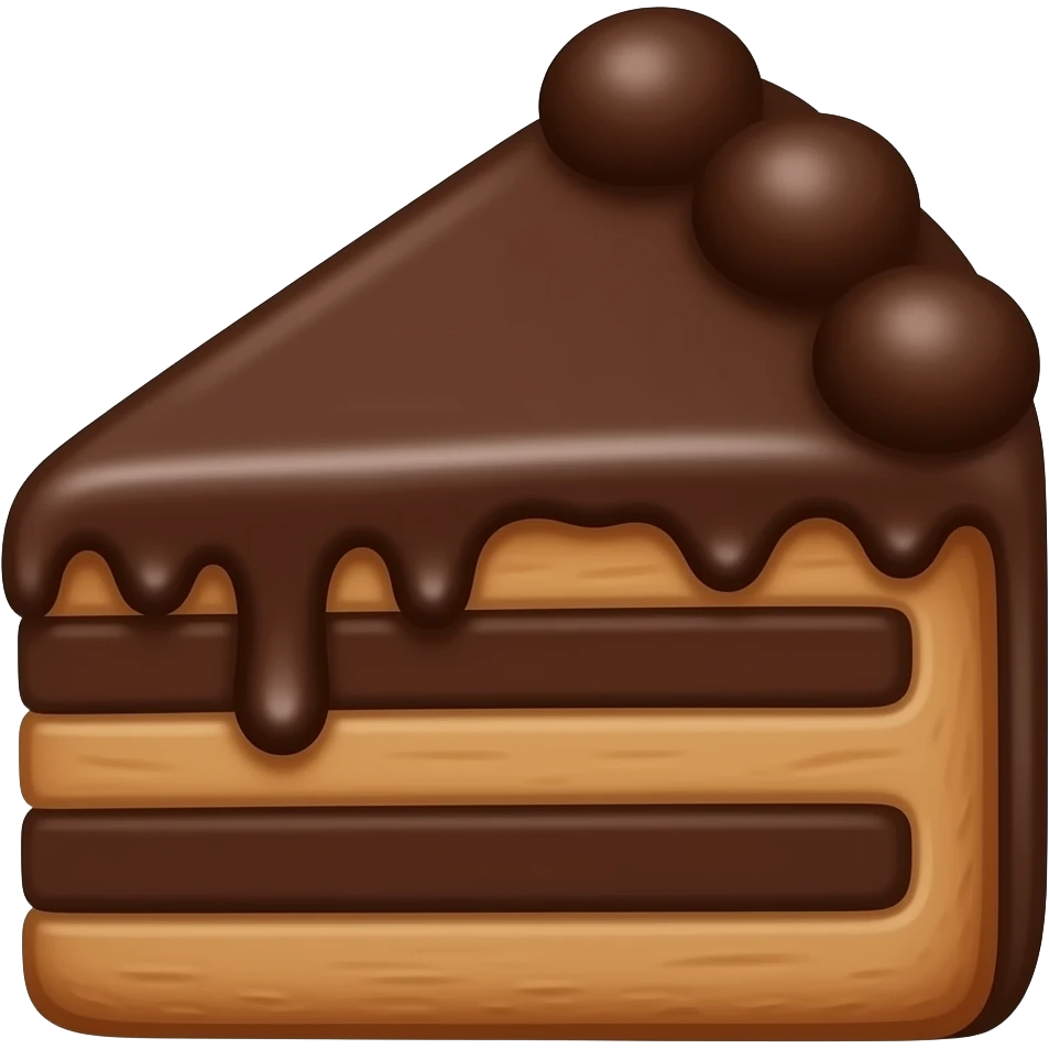 Emoji do bolo copia chocolate emoji