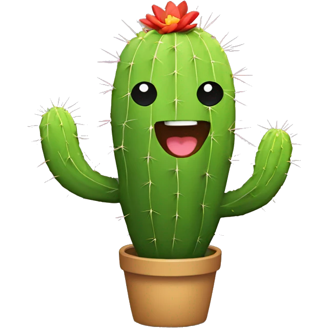 Cactus dancing emoji