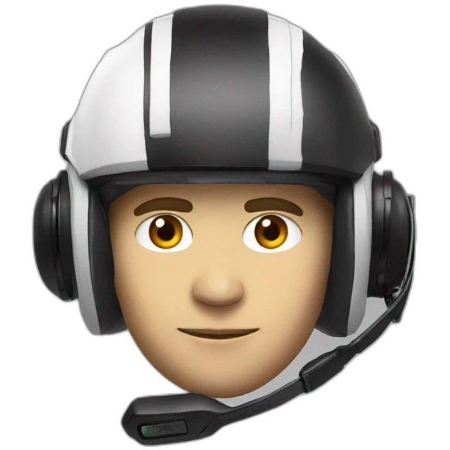 Macron avec un casque Gamer emoji