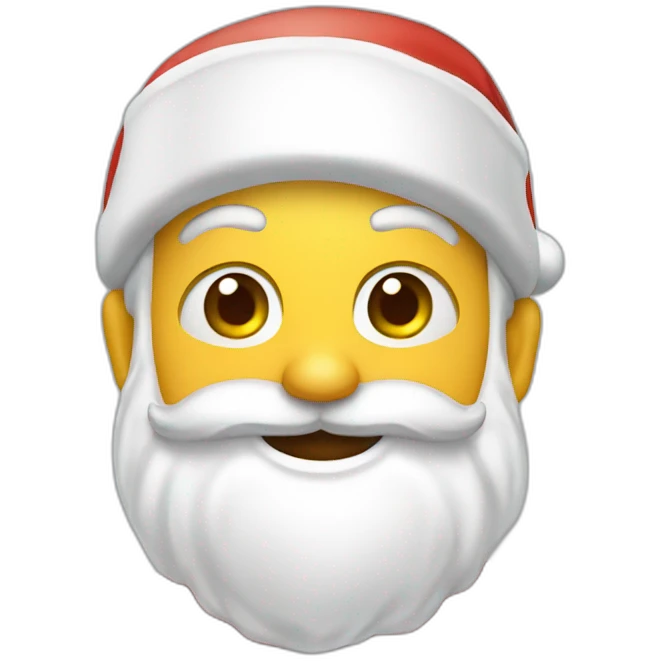 Santa Claus with good Morning  emoji