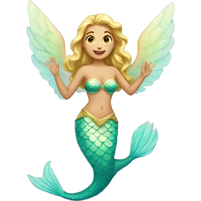 Sirena con alas  emoji
