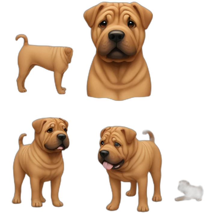 brown Sharpei emoji