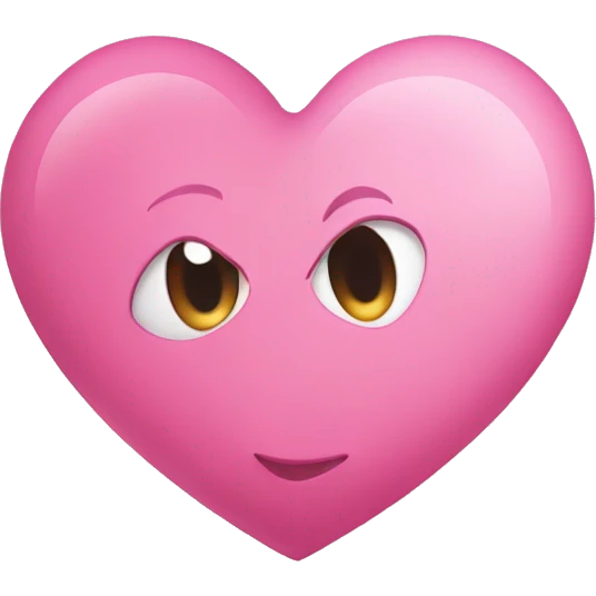 I want a pink heart emoji