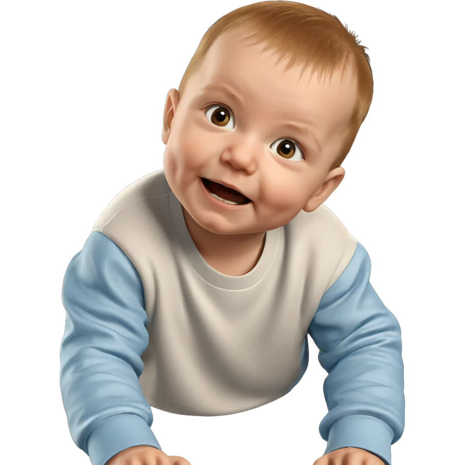 surprised boy looking at viewer emoji