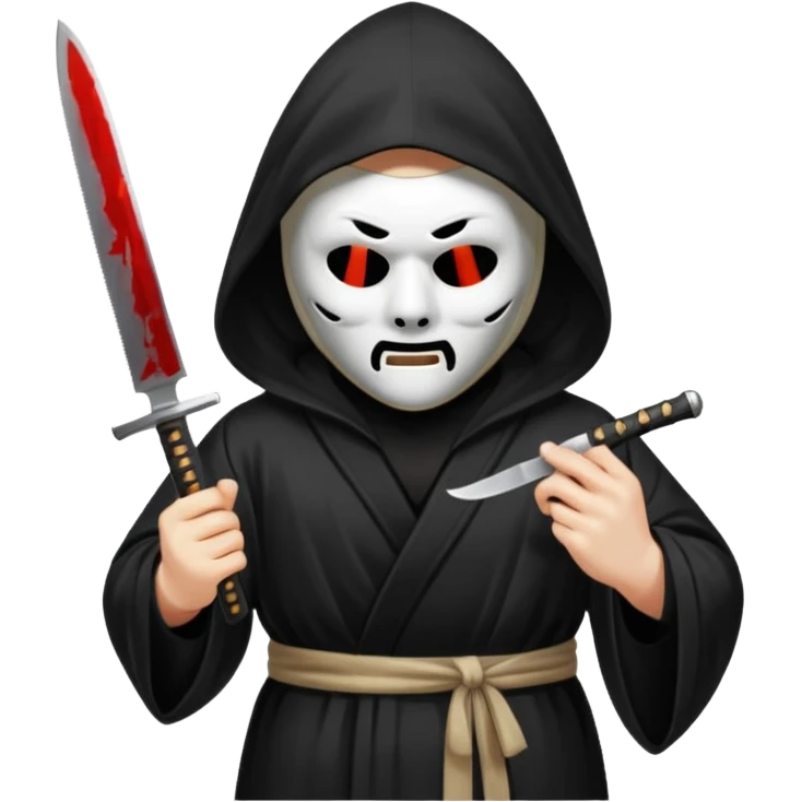 Create a ghostface scream emoji