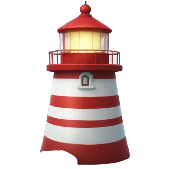 In lighthouse emoji