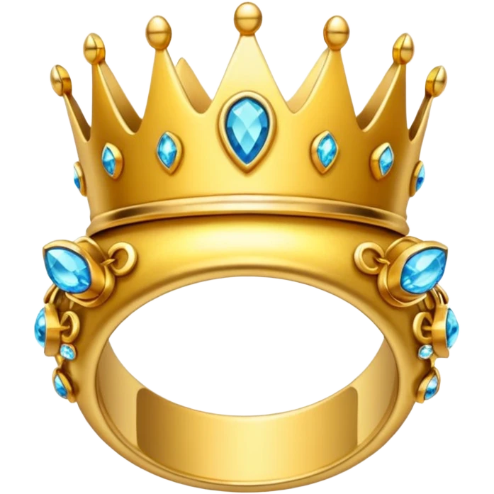 anillos con coronas emoji