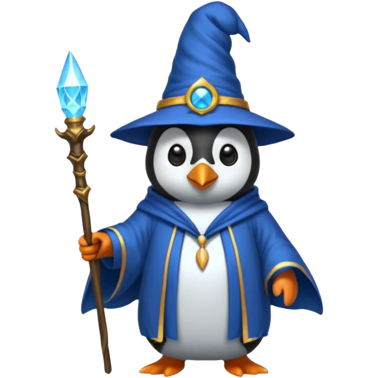 Penguin Wizard emoji