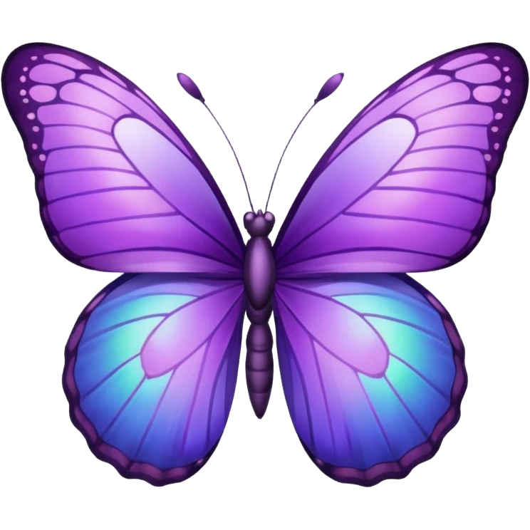 Purple butterfly emoji