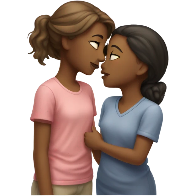 Girls kissing  emoji