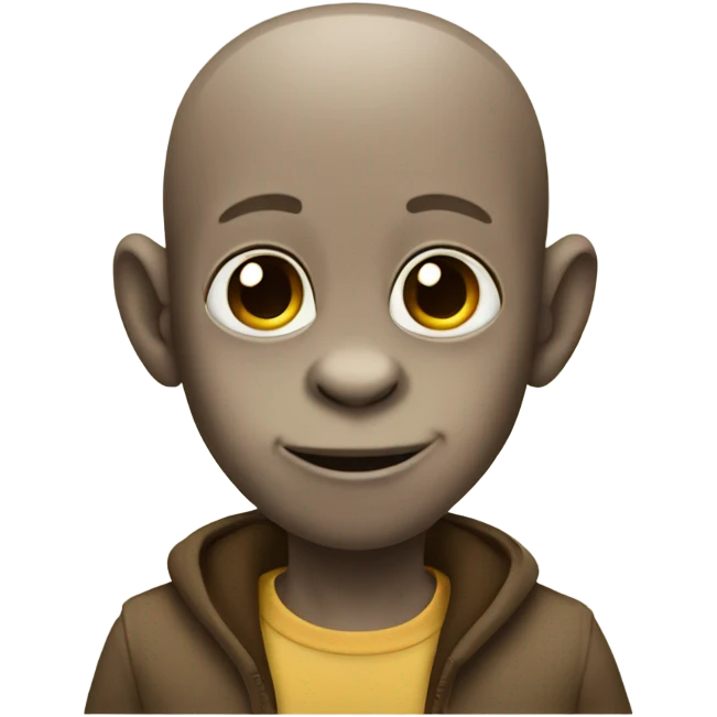 Monkey no hair emoji