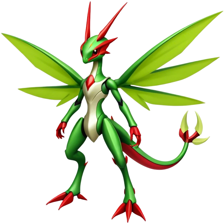  Cool Edgy Shiny Futuristic Ethereal Legendary Scizor-Kartana-Digimon-Schyther-Flygon-hybrid full body emoji