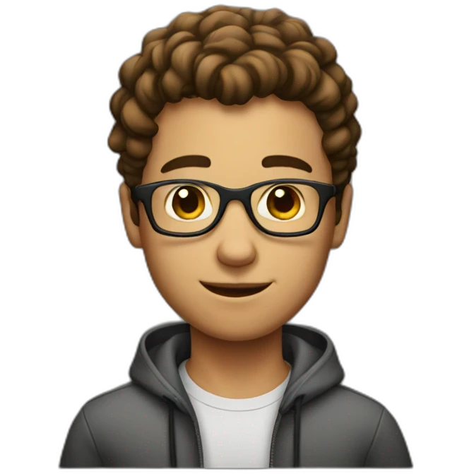 young man with ipad emoji