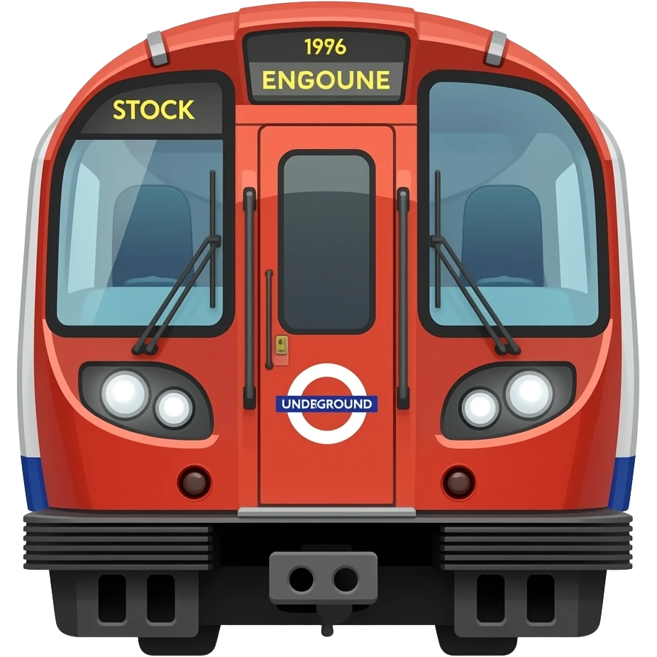 Make a London Underground train 1996 stock emoji
