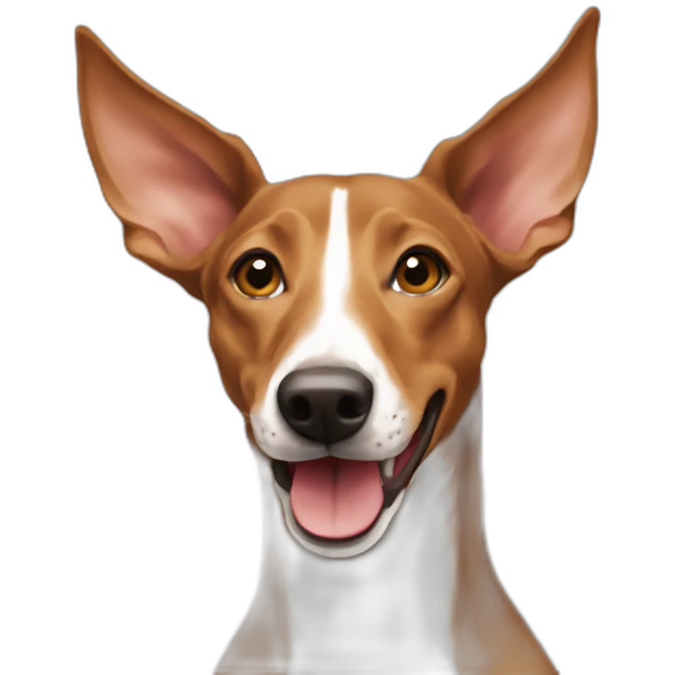 brown smiling podenco emoji