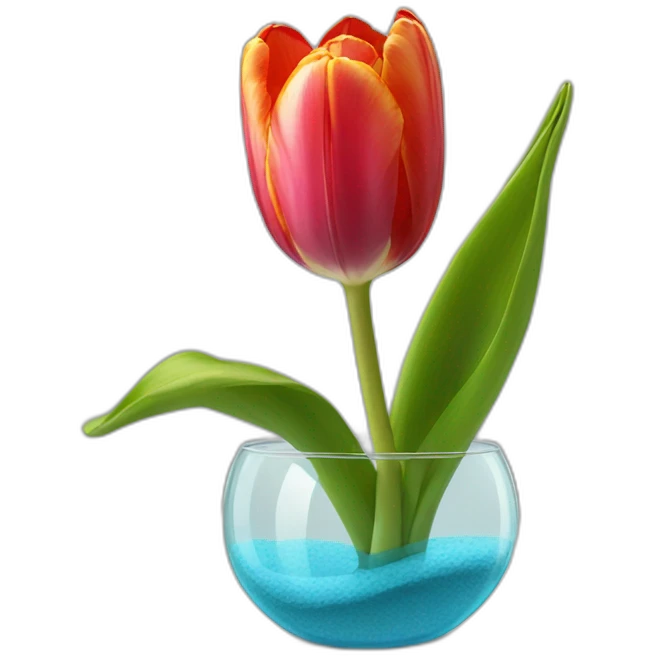 tulipa in glass emoji