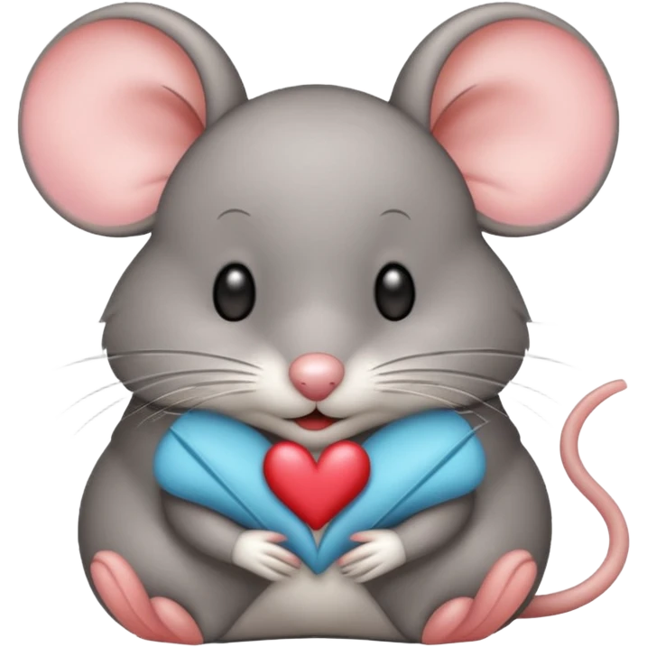 Mouse sending a kiss emoji