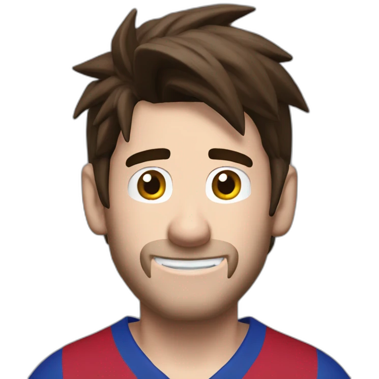 Messi mario world emoji